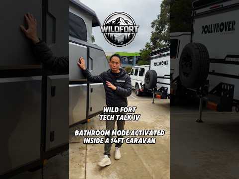 Bathroom Mode Activated in a 14ft Caravan